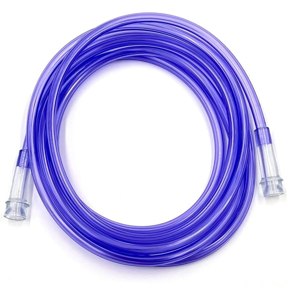 ResOne 25Ft Purple Oxygen Supply Tubing, Crush Resistant, Standard Connectors