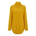 thumbnail image 2 of Daeful Pull Tops Manches Longues Hiver Chaud Pull Dames Tricots Tricotés Pulls Jaune XS, 2 of 6