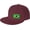 Dark Red, variant on Brasil Flag Flat Bill Hats Teens Cool Snapback Baseball Cap Unisex