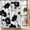Black White, variant on Black and White Floral Shower Curtains, Garden Flowers Aesthetic Bathroom Decor Shower Curtain Sets, Waterproof Polyester Fabric Bath Curtain with Hooks 72" x 72"