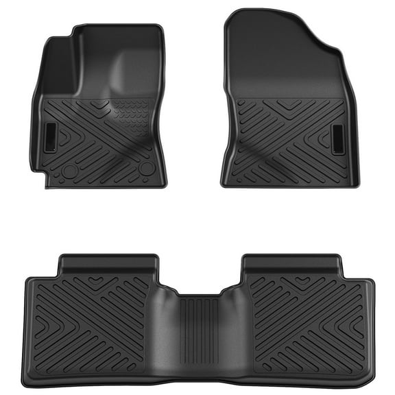 Ladcaser Floor Mats Compatible for Toyota Corolla 2014 2015 2016 2017 2018 2019, TPE All Weather Custom Fit Front 1st & 2nd Row Floor Liner, Black