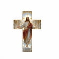 thumbnail image 2 of Gmogad In Gods Arms Gold-Edged Cross Wooden Plaque, Inspirational Wall or Door Decor, Faith-Based Home Accent, Spiritual Gift for Religious Enthusiasts, 2 of 4