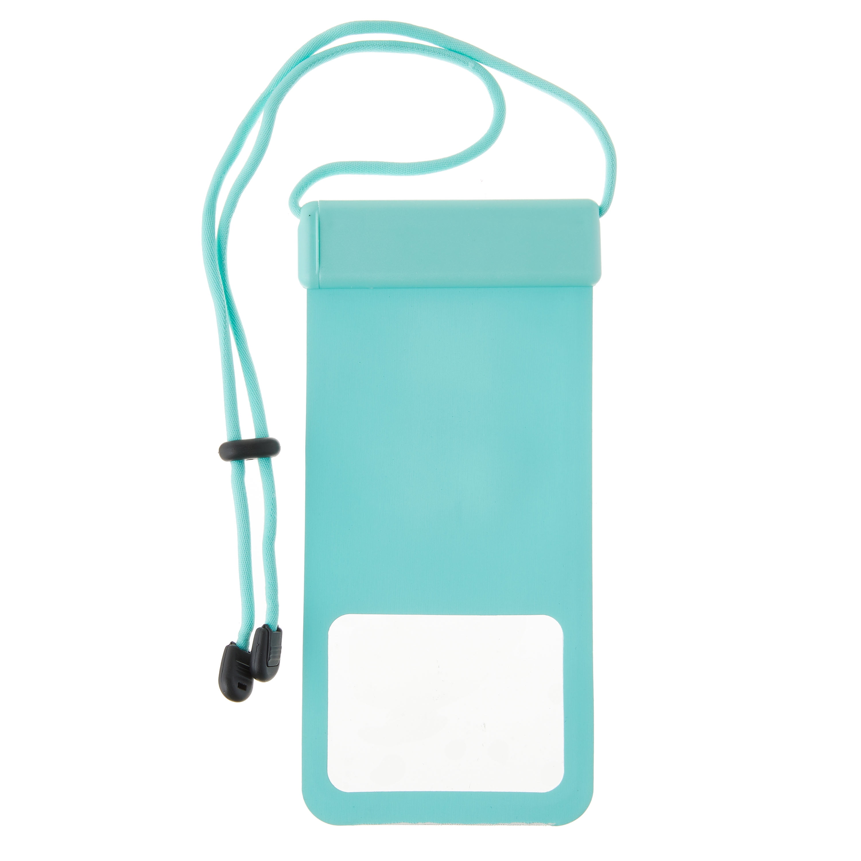onn. Waterproof Phone Pouch with Adjustable Lanyard, Aqua