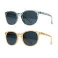 thumbnail image 3 of 2 Pairs Reading Sunglasses with UV400 Protection Lens for Women,Trendy Driving Sun Glasses Shades (Champagne+Clear Gray, +0.50 Magnification), 3 of 6