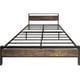 thumbnail image 3 of Base Cama Queen Country Tipo Madera Moderna Metal Acero, 3 of 8
