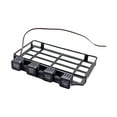 thumbnail image 4 of Portaequipajes de metal RC con portaequipajes de repuesto ligero y resistente para RC Crawler luz cuadrada, 4 of 9