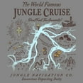 thumbnail image 2 of Junior's Jungle Cruise Excursion Map  Cowl Neck Sweatshirt Gray Heather X Small, 2 of 4