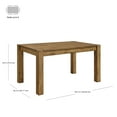 thumbnail image 2 of Better Homes & Gardens Bryant Dining Table, Rustic Brown, 2 of 11