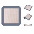 thumbnail image 4 of Silicone Fiberglass Baking Mat, Non Stick Heat Resistant Oven Liner 8.3x8.3 Inch (21x21cm) Gray, Reusable Dishwasher Safe Baking Tray Liner for Oven Cooking, 4 of 6