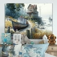 thumbnail image 2 of Designart Rustic Port With A Fishing Boat III Canvas Wall Art, 2 of 5