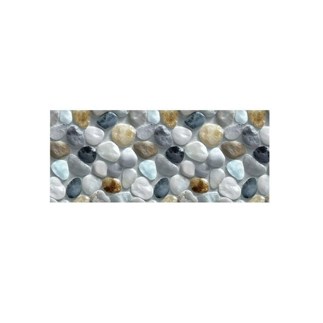 TIELUTT Corridor Stone Patterned Carpet 3D Pebble Pattern Entrance Carpet Washable Carpet Rugs Big for Living Room Cute Area Rug Living Room Carpet 8x10 Blankets and Throws Rugs for Bedrooms