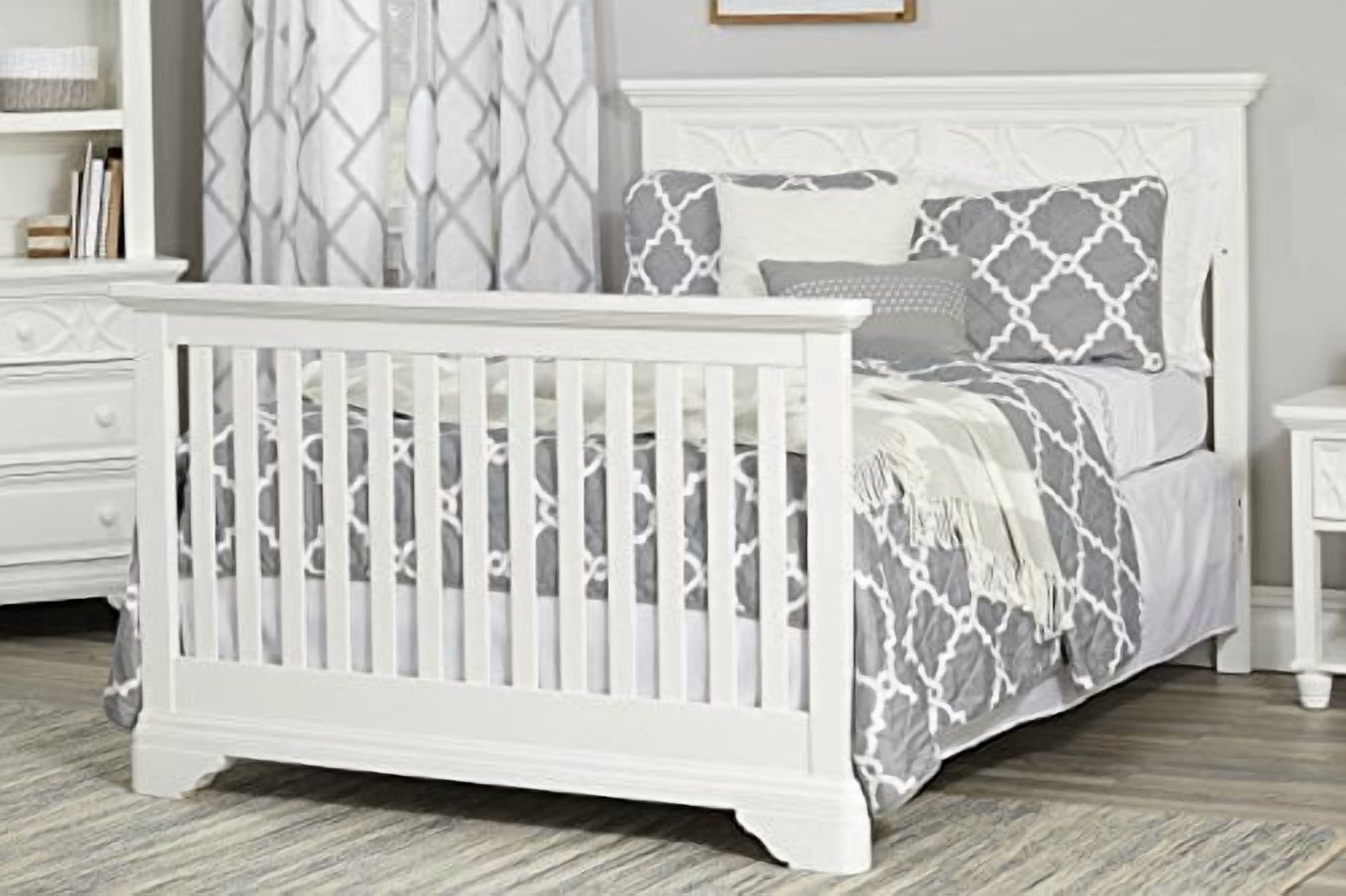 Suite Bebe Haven Hill 4-in-1 Convertible Crib White Lace
