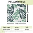 thumbnail image 2 of Elastic Table Cover Square Tablecloth with Colorful Exotic Hawaiian and Botanical Prints, Waterproof Vinyl, Backed for Heat Resistance and Non-Slip Use, Fits 44-50 Inch Tables, 2 of 3