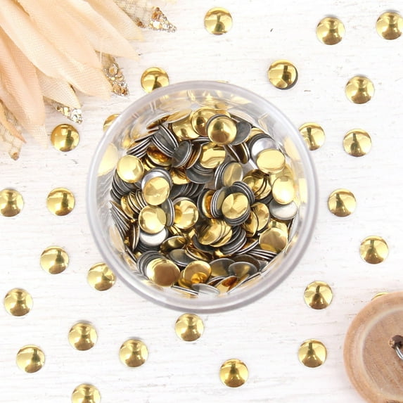 Threadart Hot Fix Metallic Nailheads 5mm - Gold - 2 gross - 288 Nailheads Per Package