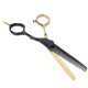 thumbnail image 2 of Stainless Steel Hair Scissors, Portable Salon Scissors for Home Use, Black and Gold, 5.5 inch, 2 of 5