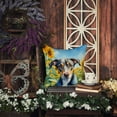 thumbnail image 5 of Catahoula in Sunflowers Throw Pillow 14 in x 14 in, 5 of 5