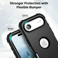 thumbnail image 4 of Dteck for iPhone 17 Air Case, Heavy Duty Drop Protection Hard PC Soft Silicone Hybrid Case Anti-Scratch Shockproof Back Cover for iPhone 17 Air,Black, 4 of 7
