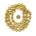 thumbnail image 2 of The Bead Chest Mali Brass Bicone Beads 17x14mm African 32 Inch Strand Handmade, 2 of 3