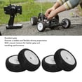 thumbnail image 4 of 4pcs RC Pneus en Caoutchouc, Forte Adhérence Haute Résistance à l'Abrasion Roues Flexibles de 17mm pour Redcat, 4 of 8