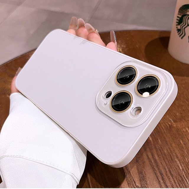AG-funda mate delgada Original para iPhone 12, 13, 14 Pro Max, 14 Plus, 14Pro, 13Pro Max, Protector de lente de vidrio trasero duro de negocios Fivean unisex