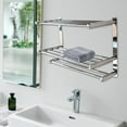 thumbnail image 2 of 24 Inch Bathroom Shelf 3-Tier Wall Mounting Rack with Towel Bars,Bath Towel Bar,Hotel Towel Rack,Stainless Steel Wall Mounting Rack,Bath Towel Bar, 2 of 8