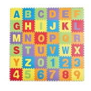 Kidoozie ABC & 123 Puzzle Playmat, Foam Playmat with Storage Bag for Toddler or Preschooler, Ages 12m+