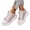 Pink, variant on YOUYEDIAN Womens Flat Shoes Dressy Slip on Non Slip Loafers Spring Summer Office Walking Shoes Comfortable Closed Toe Orthopedic Shoes (White)
