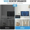 thumbnail image 3 of INTIGE 3-Tier Wood Desktop Organizer with Paper Storage, Mail Sorter & File Holder, Black, 3 of 6
