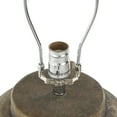 thumbnail image 5 of DecMode 29" Distressed Pot Vase Brown Table Lamp with Cream Linen Shade, 5 of 10