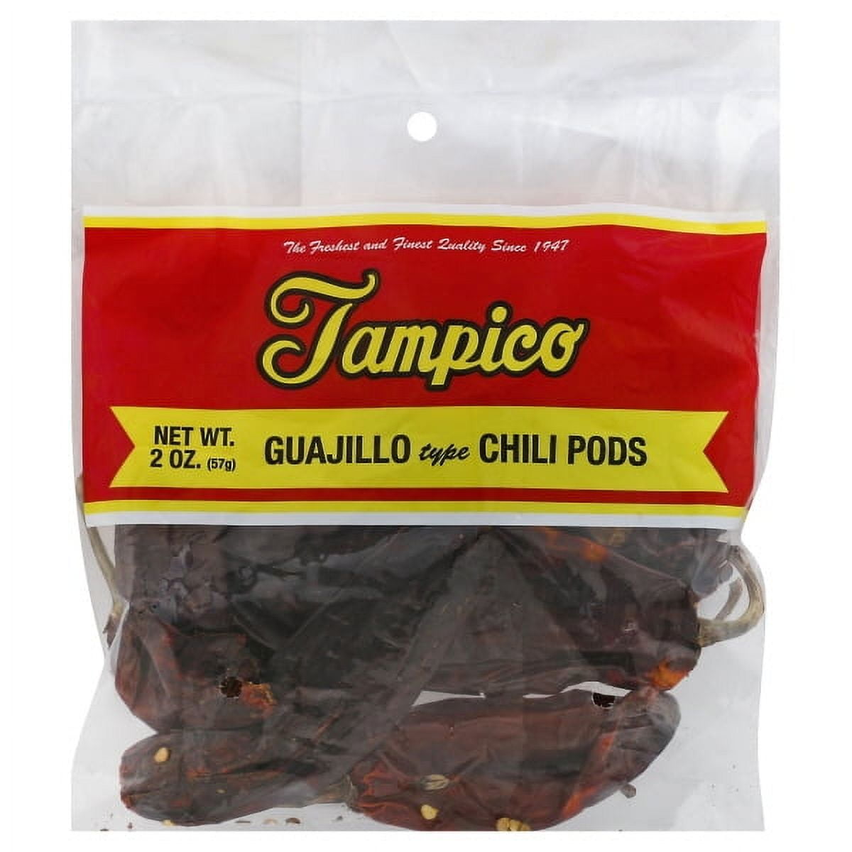 (2 pack) Tampico Guajillo Chili Pods, 2 oz