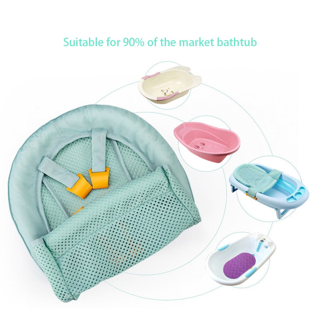 ROBOT-GXG Baby Bath Support Seat - Baby Bath Seat for Tub - Newborn Baby Bath Seat Support Net Baby Bath Net Shower Seat Support Mat Pad T-shaped Folding Baby Bathtub Seat (Bathtub not Included)