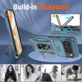 thumbnail image 5 of KOMI for Google Pixel 9 Pro XL Case with [2 Pack] HD Screen Protector + Slide Camera Cover, 360° Rotation Ring Kickstand [Military Grade] Shockproof Protective Phone Cover for Pixel 9 Pro XL, Blue, 5 of 5