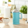 thumbnail image 4 of Chantal Ceramic French Press with Stainless Steel Plunger and Lid, Aqua Blue, 4 of 5