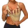 thumbnail image 3 of Balery Vintage Baseball Sujetadores deportivos con espalda cruzada para mujer, acolchados, sin costuras, de alto impacto, ideales para yoga, gimnasio, entrenamiento y fitness.-XX-Large, 3 of 8