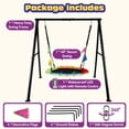 thumbnail image 7 of DVH Swing Set, 440lbs Swing Frame, 40" Saucers Swing, with Multiple Color Mode LED Lights, 7 of 7