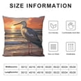 thumbnail image 5 of Seagull Print Throw Pillow Covers Soft Corduroy Pillowcase Decorative Cushion Cover Modern Square Cushion Cases for Living Room Bed Sofa Bedroom Pillow Included, 5 of 5