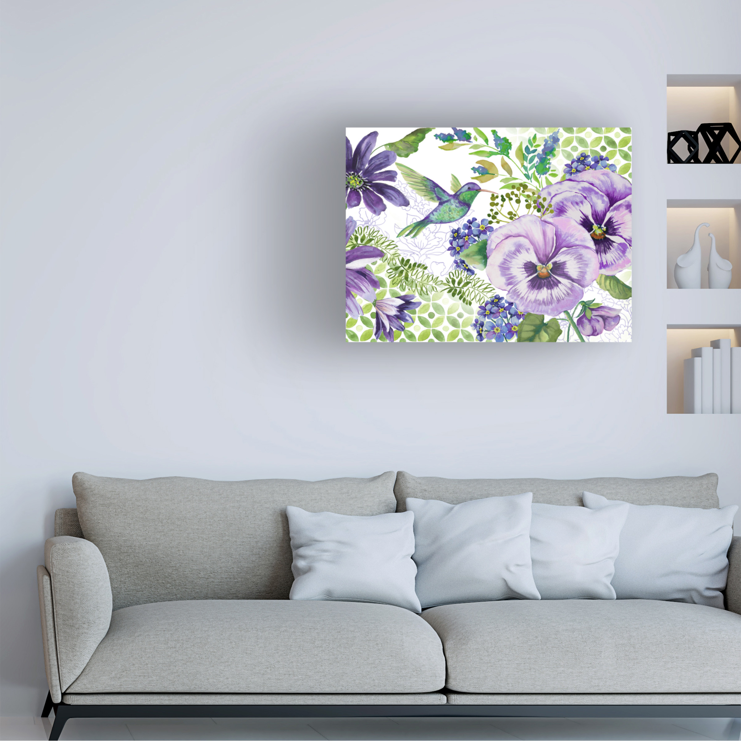 Trademark Fine Art 'Purple Passion' Canvas Art by Jean Plout