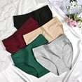 thumbnail image 4 of MecTo Womens Cotton Underwear High Cut Briefs Wicking Stretch Bikini Hipster High Waisted Ladies Panties 5 Pack, 4 of 7
