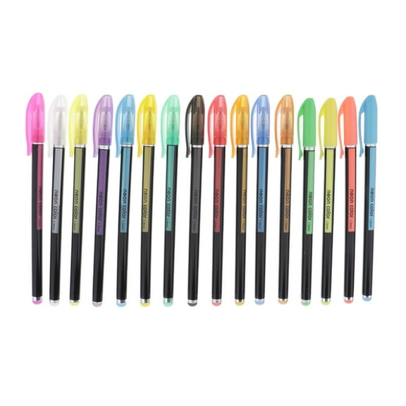 Yunhgft 1pack Gel Pens Fluorescent Pastel Sketching Drawing Pen Markers Highlighters 16 colors