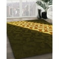 thumbnail image 2 of Ahgly Company Indoor Round Patterned Black Bean Brown Area Rugs, 5' Round, 2 of 6