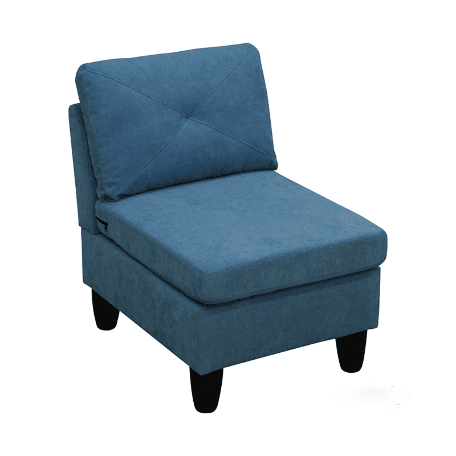 Hommoo Sofa Set,Calico 4-Piece Couch Living Room Sofa Set,Sectional Couches for Living Room,Lake Blue