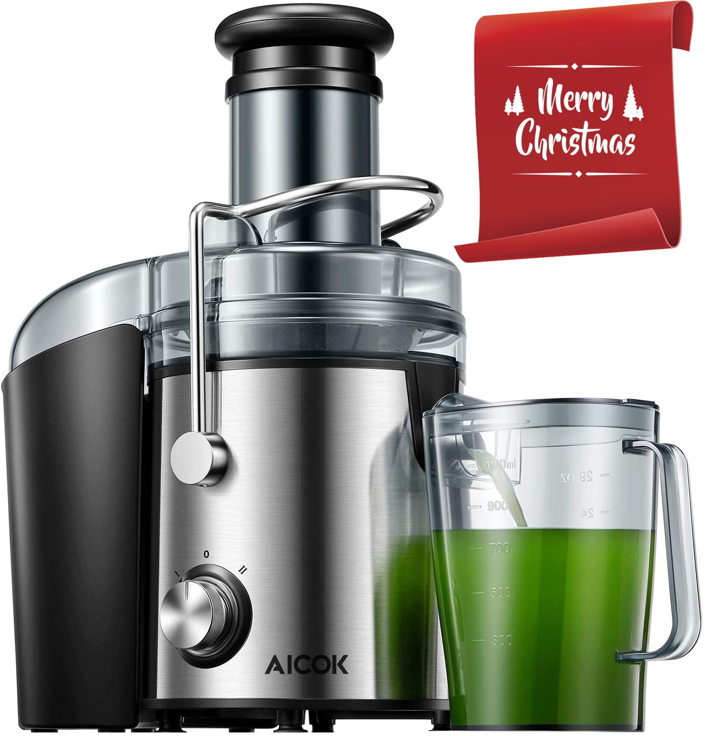 Free Shipping! FOHERE Juicer 1000W Stainless Steel with 75MM Wide