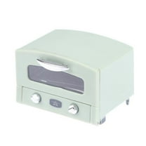 Farfi Oven Model Good Craftsmanship Comfortable Hand Feeling Plastic Mini Oven Toy Model for 1/12 Doll House (Green)