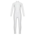 thumbnail image 3 of Zaldita Kids Girls Unitard Rhinestone Gymnastics Leotard Dance Bodysuit Full Body Figure Ice Skating Jumpsuit White 10, 3 of 7