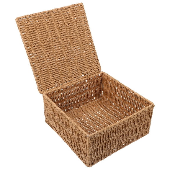 FRCOLOR Natural Storage Bins Woven Appearance Travel