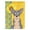Blue & White, variant on 11.25 x 15.5 in. Summer Sunflowers Red Chihuahua Garden Flag