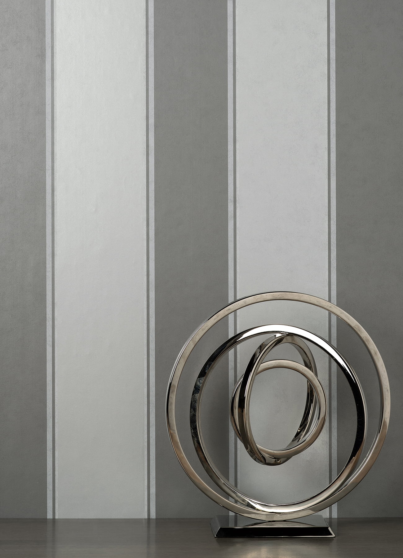 Brewster Home Fashions Rydia Grey Stripe Wallpaper