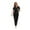 Black, variant on LYMAYTER Solid Color Medical Uniform for Women V-Neck Multiple Colors Nurse Uniform Comfort Ventilate Outfit for S-2XL