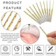 thumbnail image 3 of Micro Twist Drill Bit Set - 10Pcs 0.6mm-2.2mm Tiny Drill Bit 2.35 Shank HSS Mini Engraving Drill Bits Hole Drilling Tool, 3 of 5