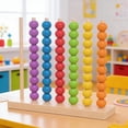 thumbnail image 3 of Wooden Calculation Stand with Colorful Beads Early Education Math Learning Toy for Kids Classroom Home Learning, 3 of 7